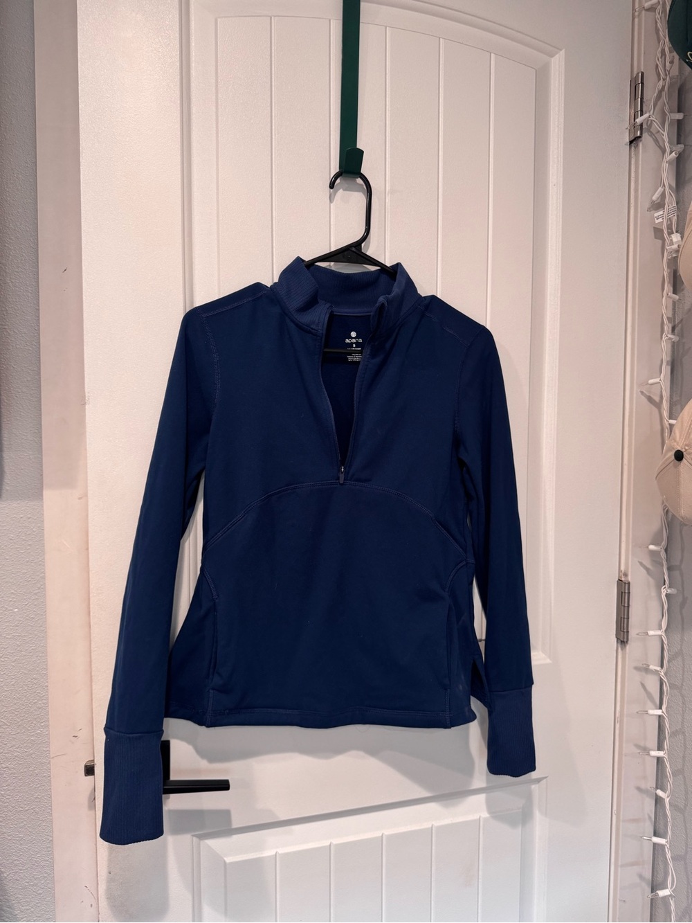 Women's Navy Quarter-Zip Performance Sweater